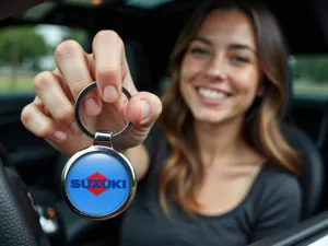 Suzuki Llavero Perro Metal Duradero Bonito S
